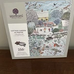 Wentworth Wooden Jigsaw Puzzle "cottage Garden Winter" 250 Pieces, Complete. Fixed Price $68.00.