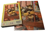 Vintage 1968 Gig Pity Puppy Dog Puzzle Big Sad Eyes Schnauzer Balcony Complete. Fixed Price $50.00.