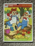 Vtg Raggedy Ann & Andy Whitman Frame Tray Puzzle 1980 4515A-32. Fixed Price $10.00.