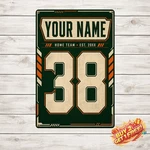 Emmitt Smith Rugby Theme Poster Tin Metal Sign Sports Decor. Fixed Price $9.99.