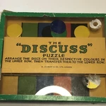 Vintage R. Journet & Co. Dexterity The "discuss" Puzzle London, England 4125. Fixed Price $9.95.