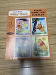 Vintage Walt Disney Winnie The Pooh Four Frame Puzzle Tray NO.4726 With Box 1964. Fixed Price $19.99.