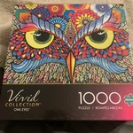 Buffalo Games-owl Eyes By Hello Angel Vivid COLLECTION-1000 Piece Puzzle , Nob. Fixed Price $14.00.