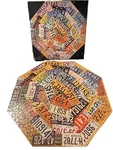 Rare Vintage Octagonal Springbok License Plates 500 Piece Jigsaw Puzzle PZL8506. Fixed Price $119.99.