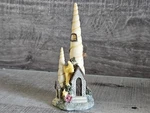 Woodland Fairy Cottage House Nautical With Shells 4.5" Fantasy Magic G3D1. Fixed Price $15.00.