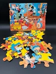 Walt Disney Super Jumbo Floor Puzzle Mickey Mouse Minnie Pluto Goofy Complete. Fixed Price $24.99.