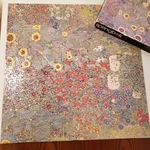 Vtg 1973 Springbok Farm Garden With Sunflowers Klimt Puzzle 500 Pc Missing 2. Fixed Price $13.45.