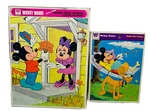 Disney Mickey Mouse Puzzles Frame Tray By Whitman Minnie & Pluto Vintage 1979. Fixed Price $9.60.