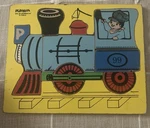Vintage Playskool 275-34 Locomotive Train Wooden Puzzle Complete 13 Pcs 1970. Fixed Price $8.00.