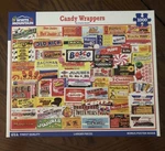 *new* Candy Wrappers (#862F)WHITE MOUNTAIN-1000 Puzzle W/bonus Poster Lrg Pcs. Fixed Price $13.00.