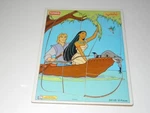Vintage Playskool Disney Pocahontas & John Smith Wooden Tray Puzzle 10 Pieces. Fixed Price $19.99.