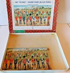 Victory Brand 1930S Wood, Wooden Soldier Jig-saw Puzzle, Multi-piece Boxed Set. Fixed Price $18.99.