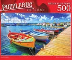 Colorful Harbor - 500 Deluxe Jigsaw Puzzle. Fixed Price $9.49.