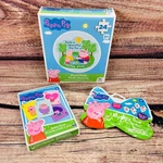 Lot Peppa Pig 24 Pc Puzzle + 1 Mystery Bow Jumbo Cards. Fixed Price $13.98.