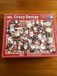 Discontinued 2011 Crazy Santa 1,000 Pc White Mountain Puzzle New. Fixed Price $19.99.