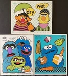 Lot Of 3 1970'S Playskool Sesame Street Muppets Wooden Puzzles. Fixed Price $25.00.