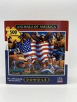 Dowdle 500 Piece Jigsaw Puzzle Animals Of America 19.25X26.65 Usa. Fixed Price $17.89.