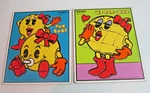 Vtg 1982 Playskool Wood Tray Puzzles-ms. Pac-man & PAC-BABY-360-1 360-5 Vgcond. Fixed Price $15.00.
