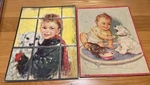 Whitman And Walzer Vintage Puzzles Frame Tray Inlay Children Dogs Lot Of 2. Fixed Price $15.49.