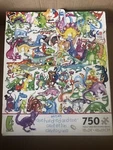 Ceaco / Whitlark Puzzle One Hundred Dinosaurs And Egg 750PCS 2012. Fixed Price $14.99.