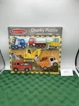 Melissa & Doug Fresh Start Construction Chunky 6 Piece Wood Puzzle Sealed. Fixed Price $5.69.