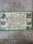 Antique Two-sided World Usa Map Puzzle Wood Geography Educational C1900. Fixed Price $137.84.