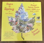 Signs Of Spring By Lori Schory 1000 Piece Jigsaw Puzzle Leaf Shape New Sealed!. Fixed Price $12.99.
