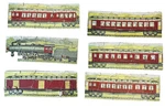 Antique Milton Bradley Twilight Express Train Puzzle Set 6 Mbcrr Railroad Cars. Fixed Price $104.50.