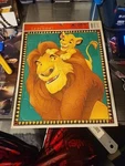 Disney Lion King Mufasa & Simba Vintage Golden Frame Tray Puzzle 20 Pcs #8339. Fixed Price $7.00.