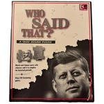 Vtg 1997 Who Said That? Quiz Jigsaw Puzzle Buffalo Games 252 Pc 117 Quotes. Fixed Price $19.99.