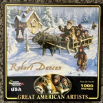 White Mountain 1000 Piece Puzzle. Way Up North Winter Holiday Scene #741W. Fixed Price $20.00.