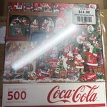 Coca-cola Santas 500 Piece Puzzle Christmas Party 2015 Majestic By Springbok. Fixed Price $20.00.