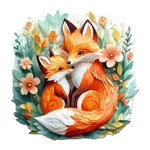 Wooden Puzzles For Adults - Parent Child Fox Jigsaw Puzzle, Unique Animal. Fixed Price $18.99.