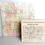 1973 Mini Minneapolis St. Paul Road Map Pic Up Gameophiles Vintage Puzzle 100. Fixed Price $18.99.