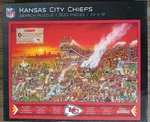 Nfl Kansas City Chiefs Joe Journeyman 500-PIECE Puzzle 24 X18. Fixed Price $9.95.
