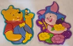Vintage Mattel Disney Winnie The Pooh & Piglet 3D Plastic Tray Puzzle Set Of 2. Fixed Price $24.99.