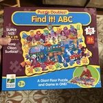 Puzzle Doubles Find It! Abc Large Floor For Kids Ages 3-5, Puz.... Fixed Price $19.99.