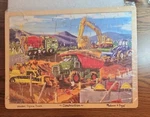 Wooden Jigsaw Puzzle In Tray Construction Trucks 48 Pc Age 4+ Melissa & Doug. Fixed Price $10.00.