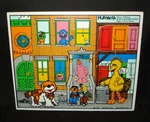 Vintage Playskool 376-2 Here Sesame Street Muppets Wooden 6PC Puzzle Big Bird. Fixed Price $7.50.