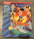 Vintage Disney Pinocchio 300 Piece Large Movie Poster Puzzle 2'X3' Golden. Fixed Price $18.00.