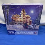Springbok Moonlight Travelers Jigsaw Puzzle 1000 Piece 24 X 30" New Complete. Fixed Price $15.00.