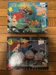 Set Of 2 Golden Disney's The Little Mermaid 100 Piece Puzzles Vintage Complete. Fixed Price $24.99.