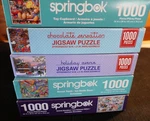 Lot Of 5 Springbok 1000PC Puzzle Sweet Tooth/toy Cupboard & More - Complete Ec. Fixed Price $25.00.
