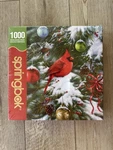 Springbok "nature's Ornament" 1000 Pcs Jigsaw Puzzle Sealed Christmas Cardinal. Fixed Price $7.49.