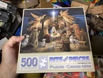 Bits And Pieces 500 Studio Puzzle: In The Manger - New. Fixed Price $17.00.
