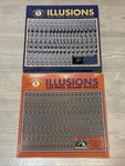 (2) Illusions Magic Eye Ceaco Floral/kangaroos 550 Piece Jigsaw Puzzle Sealed. Fixed Price $25.55.