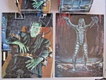 Golden 200 Puzzle Lot Creature From The Black Lagoon & Frankenstein Vtg Complete. Fixed Price $28.74.