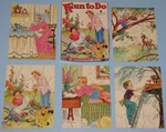 Vintage Picture Puzzles 5 Children's Fun To Do By Saalfield Complete Box Set. Fixed Price $14.99.