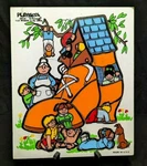 Vintage Playskool Old Woman The Shoe Wood Puzzle 290-09 15 Pieces Made Usa. Fixed Price $26.99.
