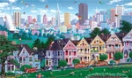 Painted Ladies (500 Piece Wooden Jigsaw Puzzle). Fixed Price $129.95.